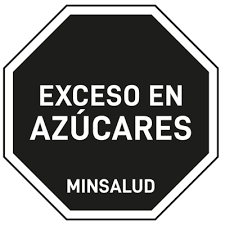 Sello de advertencia del Ministerio de Salud: exceso en azúcares